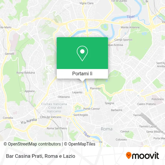 Mappa Bar Casina Prati