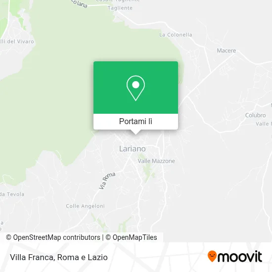 Mappa Villa Franca