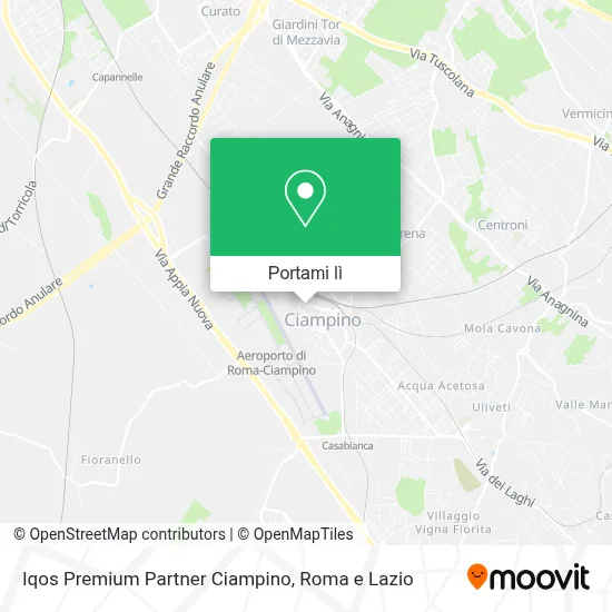 Mappa Iqos Premium Partner Ciampino