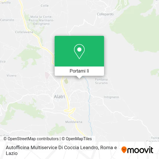 Mappa Autofficina Multiservice Di Coccia Leandro