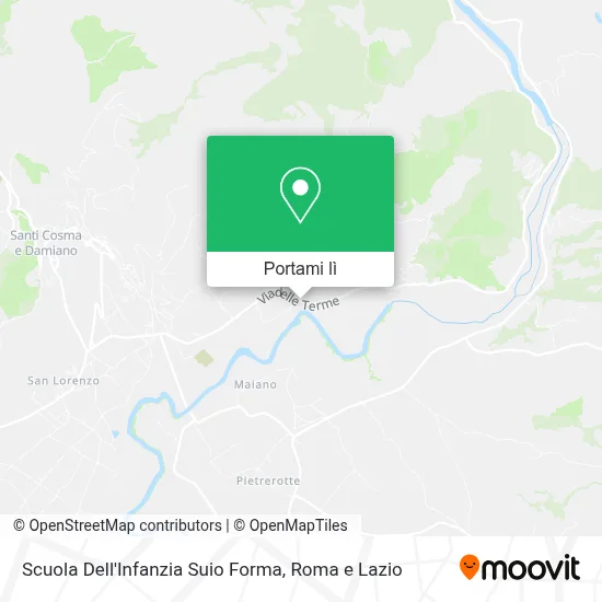 Mappa Scuola Dell'Infanzia Suio Forma