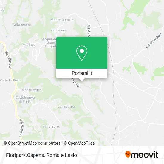 Mappa Floripark.Capena