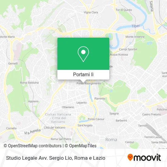 Mappa Studio Legale Avv. Sergio Lio