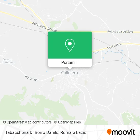 Mappa Tabaccheria Di Borro Danilo