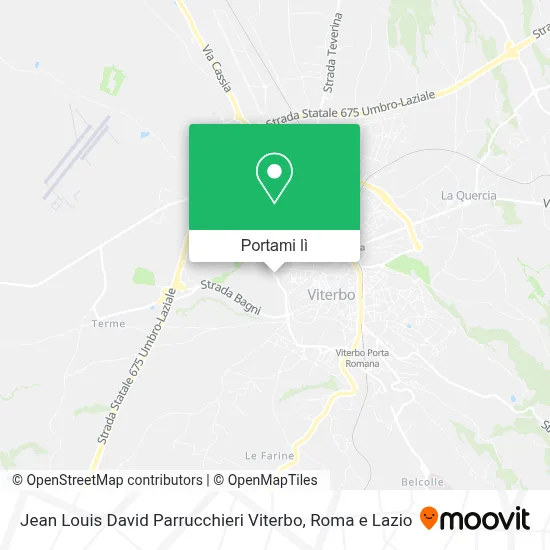 Mappa Jean Louis David Parrucchieri Viterbo