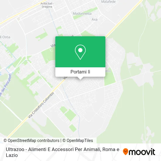 Mappa Ultrazoo - Alimenti E Accessori Per Animali
