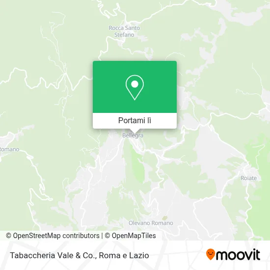 Mappa Tabaccheria Vale & Co.