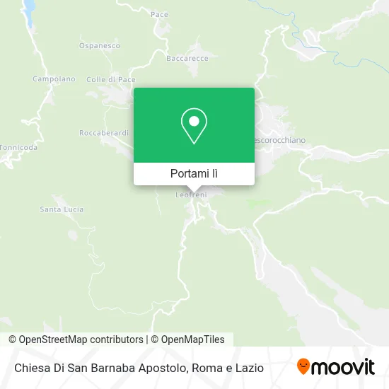 Mappa Chiesa Di San Barnaba Apostolo