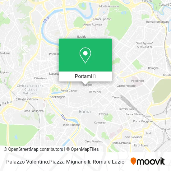 Mappa Palazzo Valentino,Piazza Mignanelli