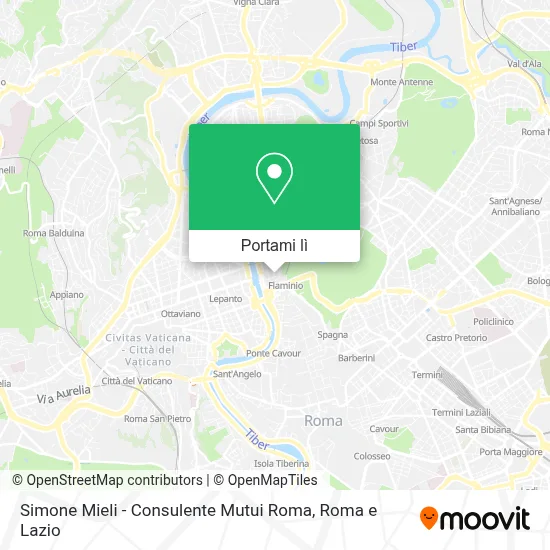 Mappa Simone Mieli - Consulente Mutui Roma