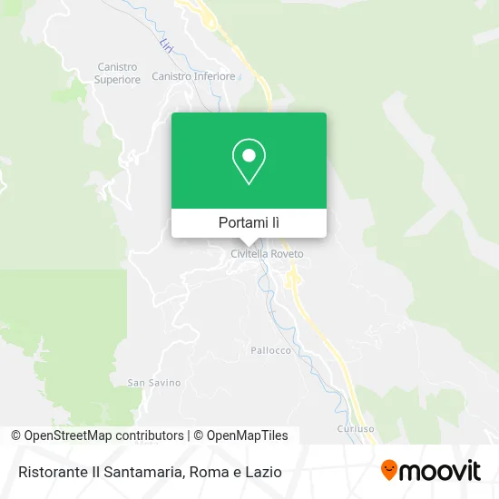 Mappa Ristorante Il Santamaria