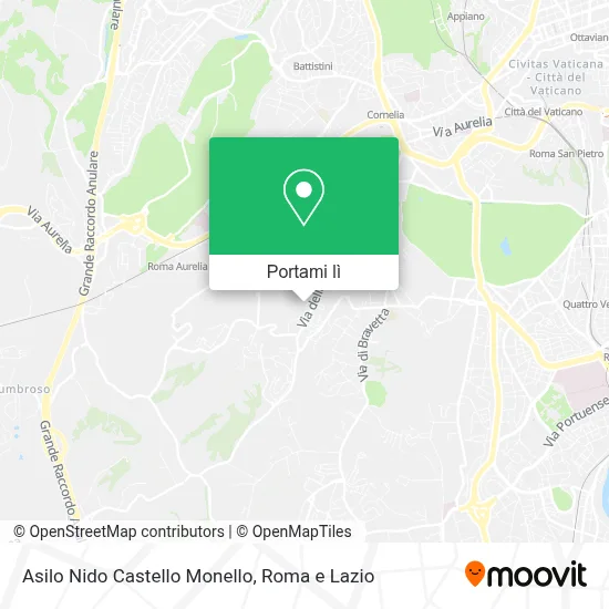 Mappa Asilo Nido Castello Monello