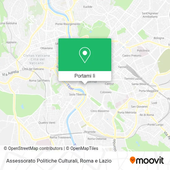 Mappa Assessorato Politiche Culturali