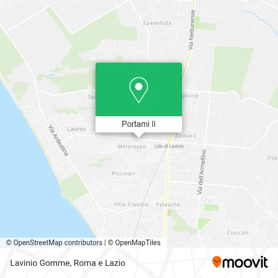 Mappa Lavinio Gomme