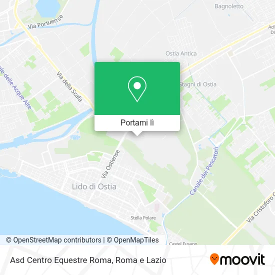 Mappa Asd Centro Equestre Roma