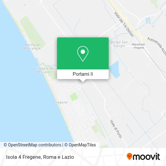 Mappa Isola 4 Fregene