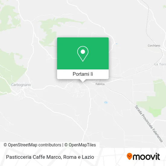 Mappa Pasticceria Caffe Marco