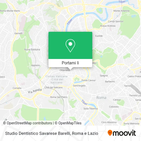 Mappa Studio Dentistico Savarese Barelli