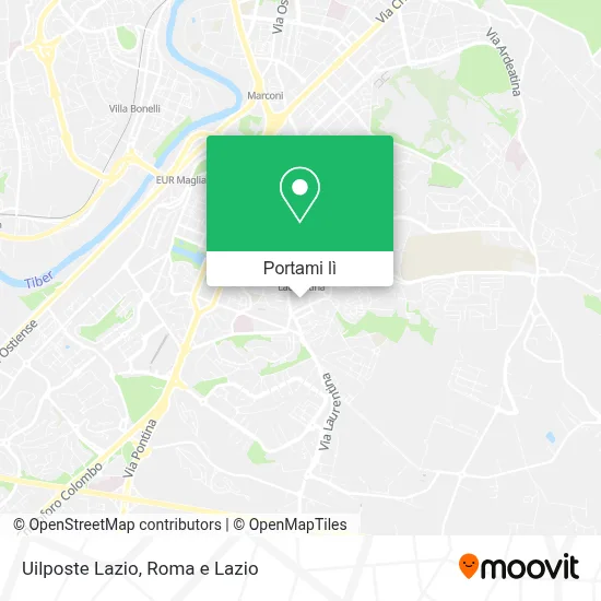 Mappa Uilposte Lazio