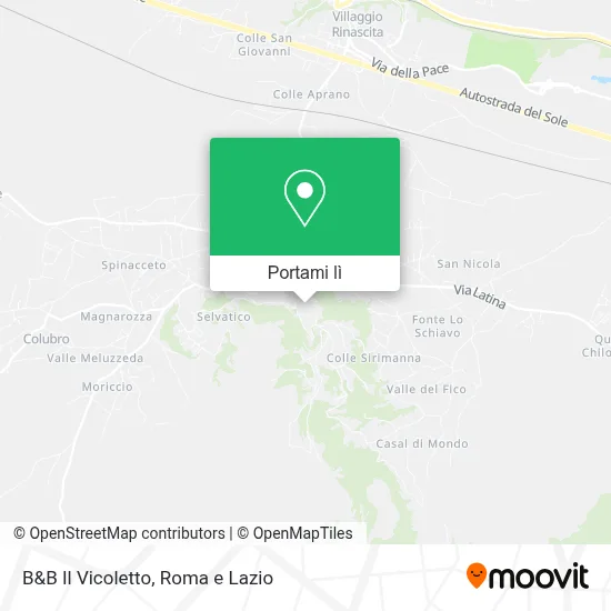 Mappa B&B Il Vicoletto