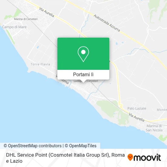 Mappa DHL Service Point (Cosmotel Italia Group Srl)