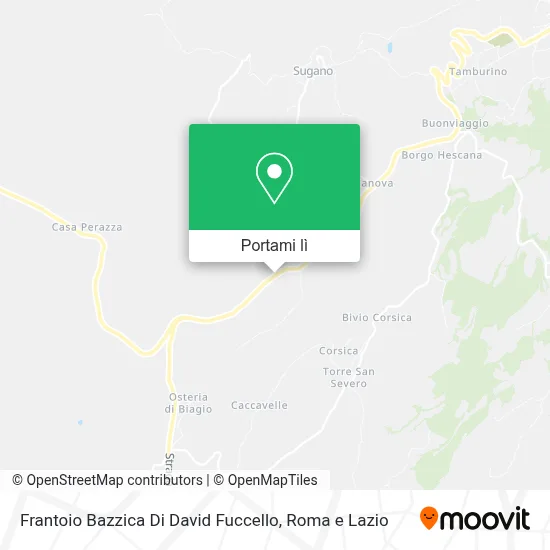 Mappa Frantoio Bazzica Di David Fuccello