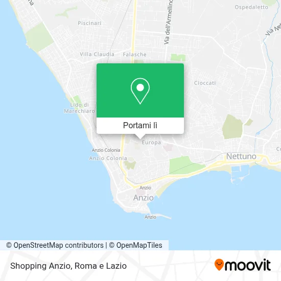 Mappa Shopping Anzio