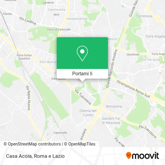 Mappa Casa Acoia
