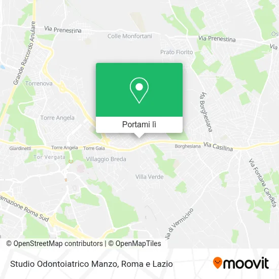 Mappa Studio Odontoiatrico Manzo