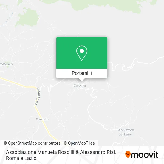 Mappa Associazione Manuela Roscilli & Alessandro Risi