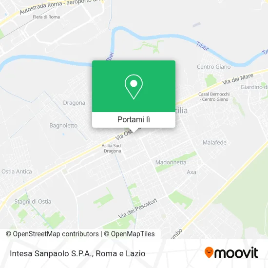 Mappa Intesa Sanpaolo S.P.A.