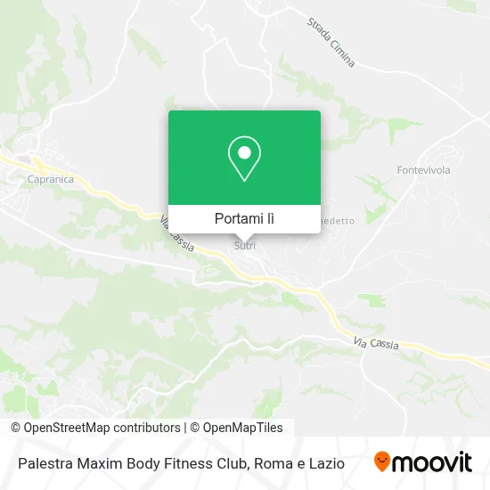 Mappa Palestra Maxim Body Fitness Club