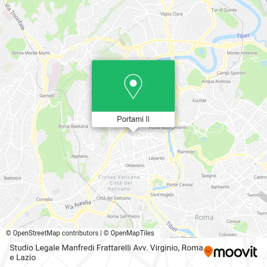 Mappa Studio Legale Manfredi Frattarelli Avv. Virginio