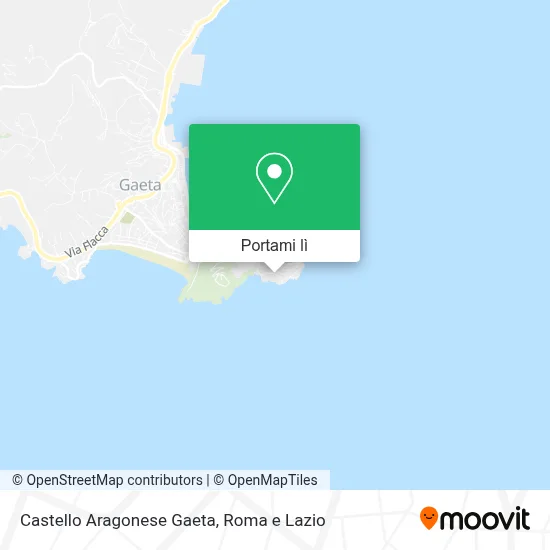 Mappa Castello Aragonese Gaeta