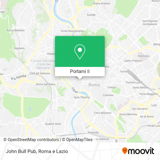 Mappa John Bull Pub