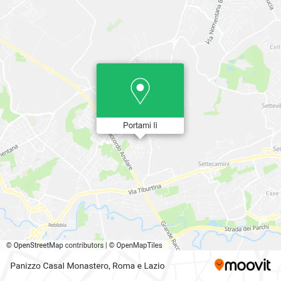 Mappa Panizzo Casal Monastero