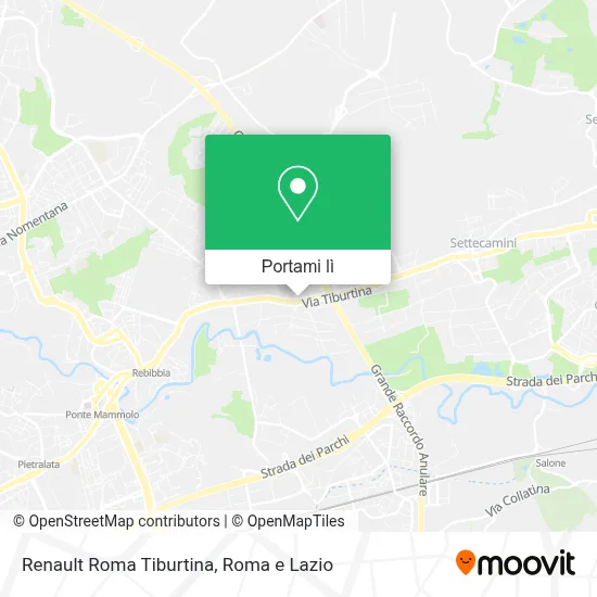 Mappa Renault Roma Tiburtina