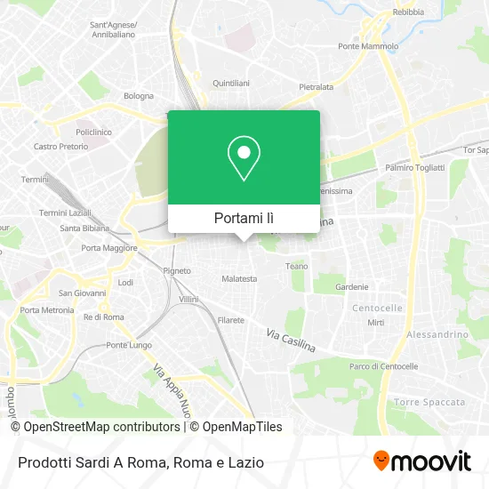 Mappa Prodotti Sardi A Roma