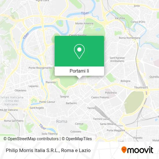 Mappa Philip Morris Italia S.R.L.