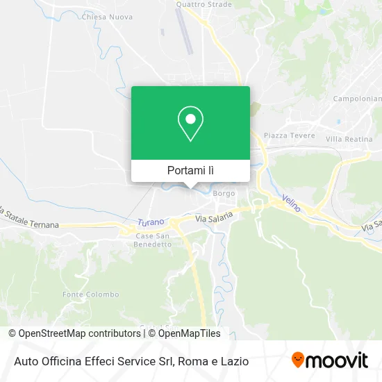 Mappa Auto Officina Effeci Service Srl