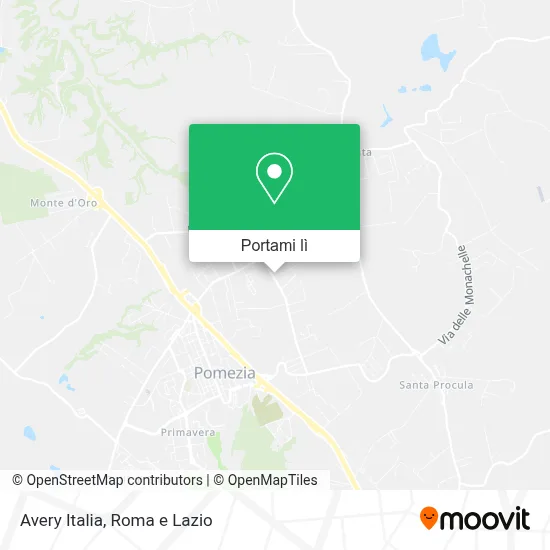 Mappa Avery Italia