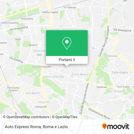 Mappa Auto Express Roma