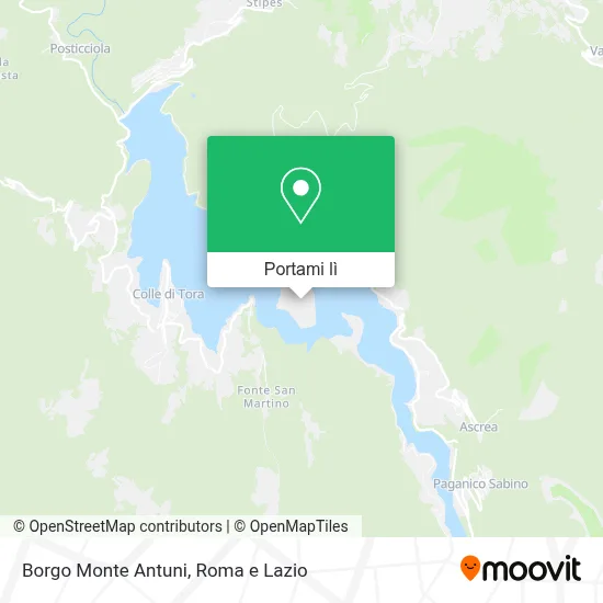 Mappa Borgo Monte Antuni