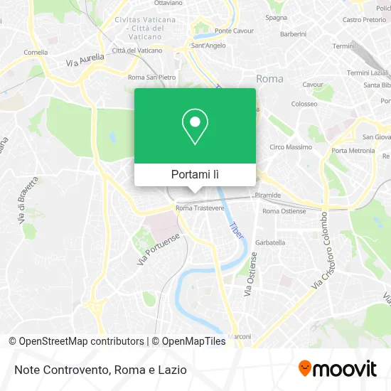 Mappa Note Controvento