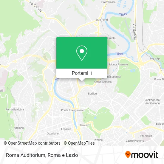 Mappa Roma  Auditorium