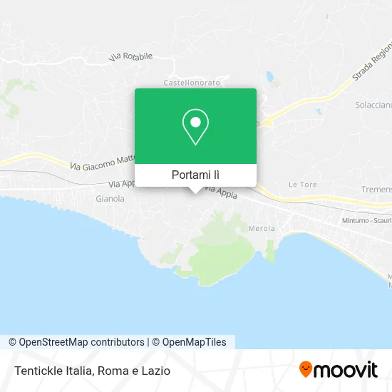 Mappa Tentickle Italia