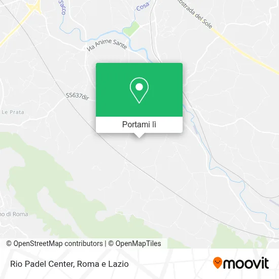 Mappa Rio Padel Center