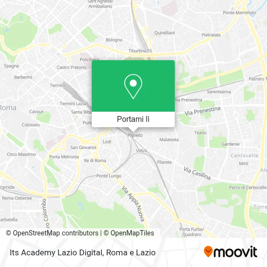 Mappa Its Academy Lazio Digital