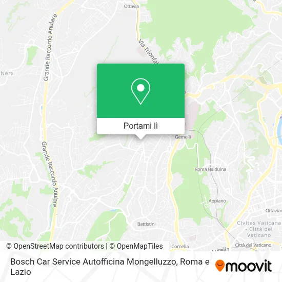 Mappa Bosch Car Service Autofficina Mongelluzzo