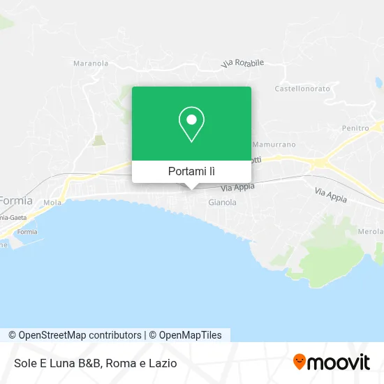 Mappa Sole E Luna B&B
